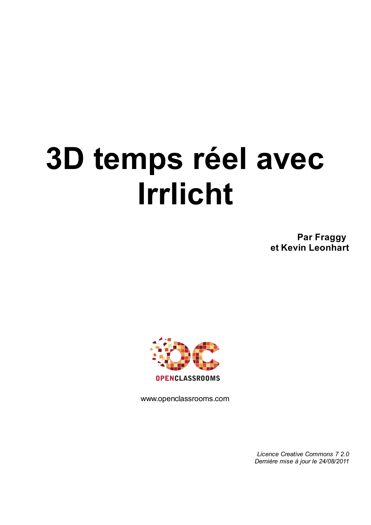 3D temps réel avec Irrlicht