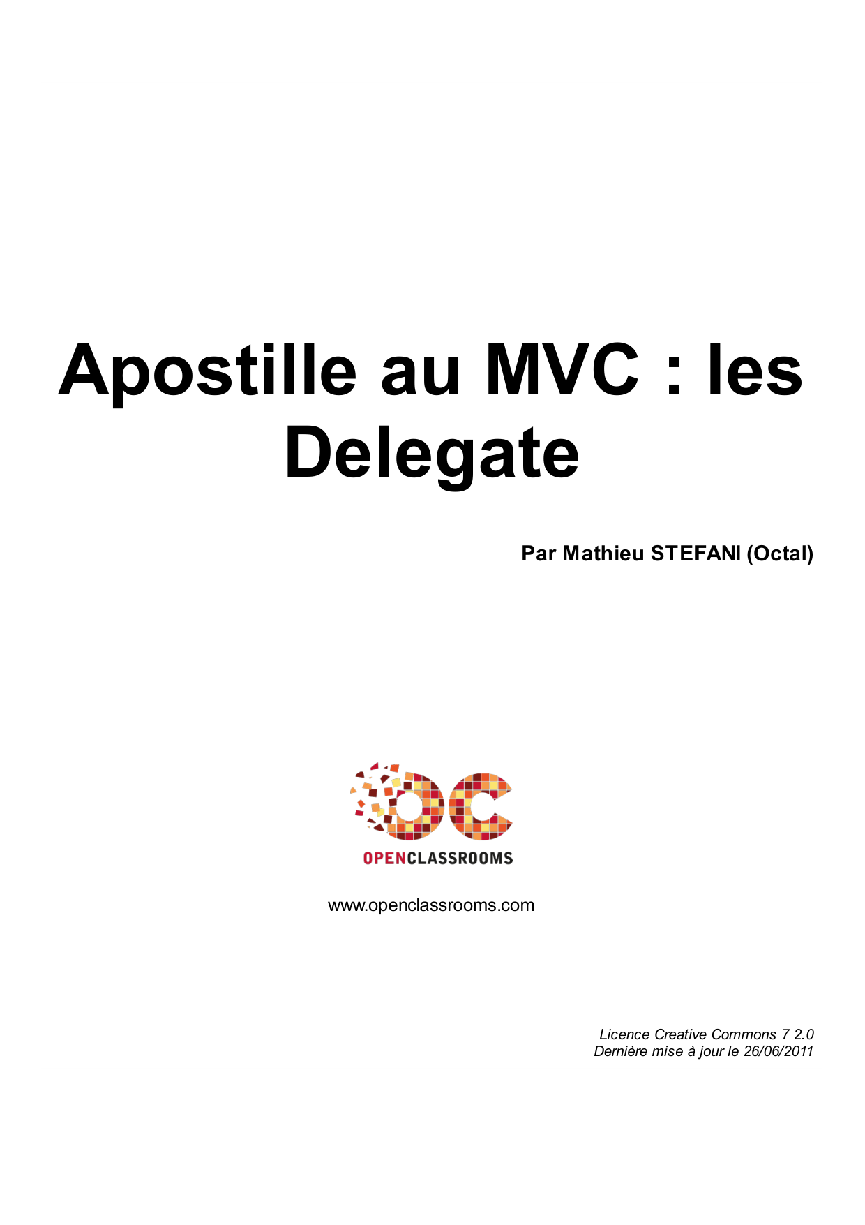 Apostille au MVC : les Delegate