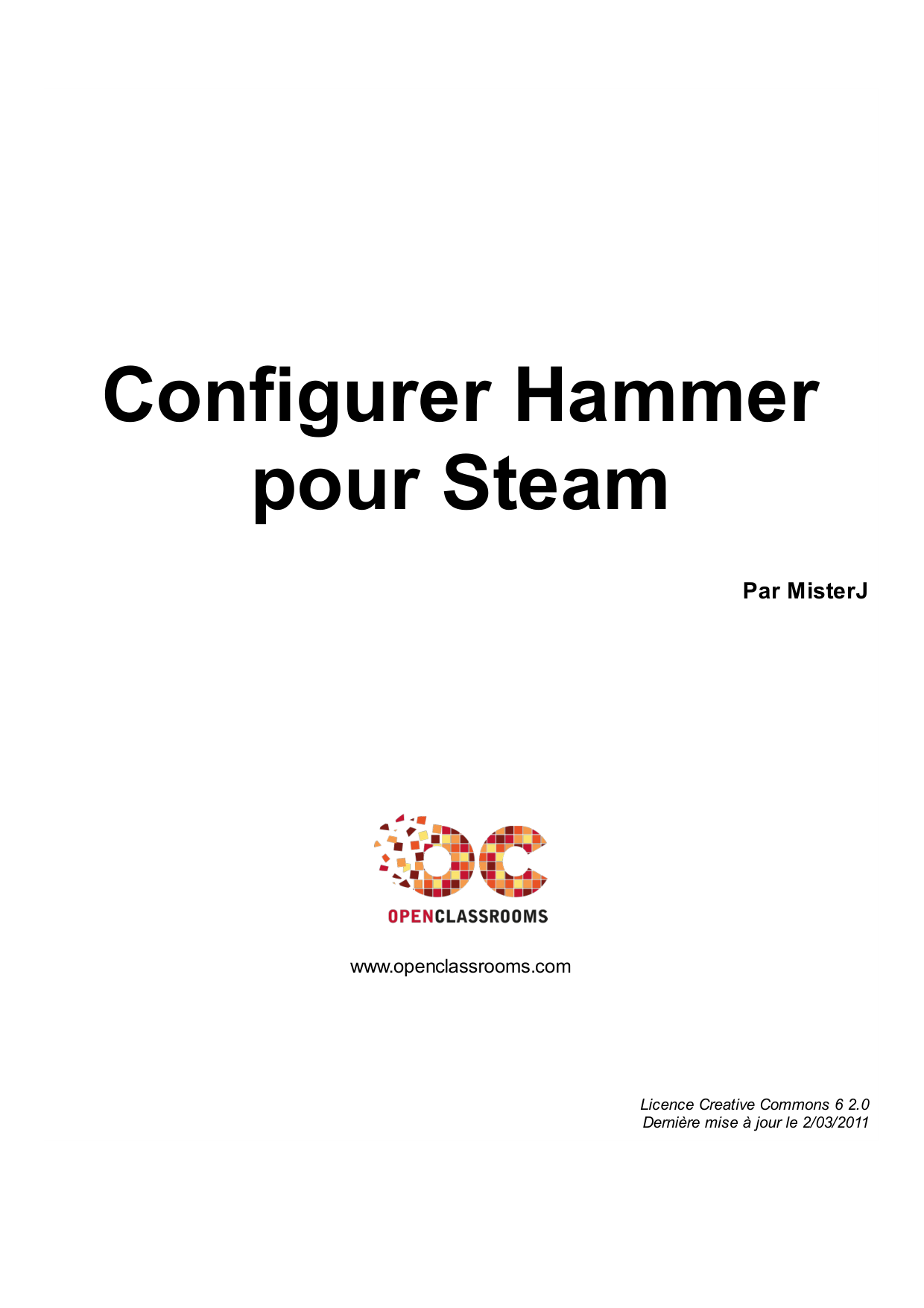 Configurer Hammer pour Steam
