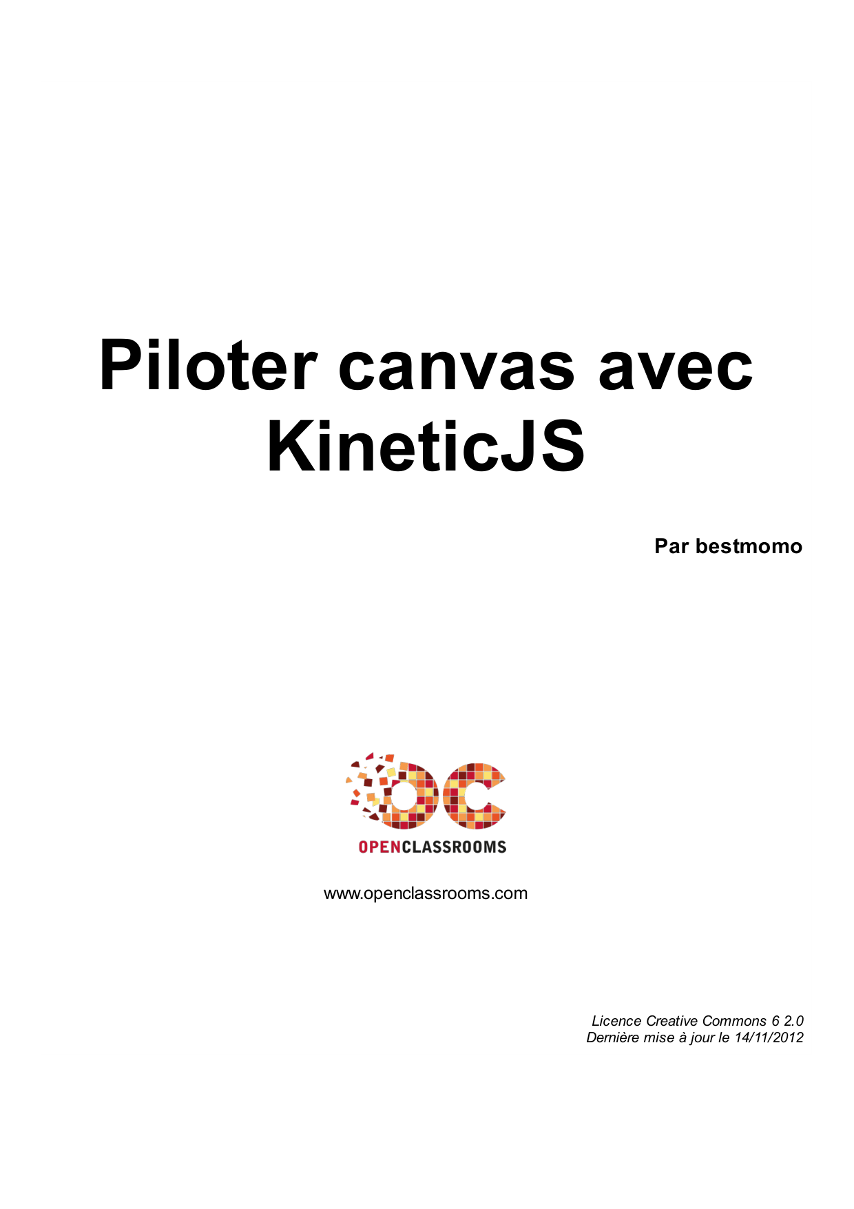 Piloter canvas avec KineticJS