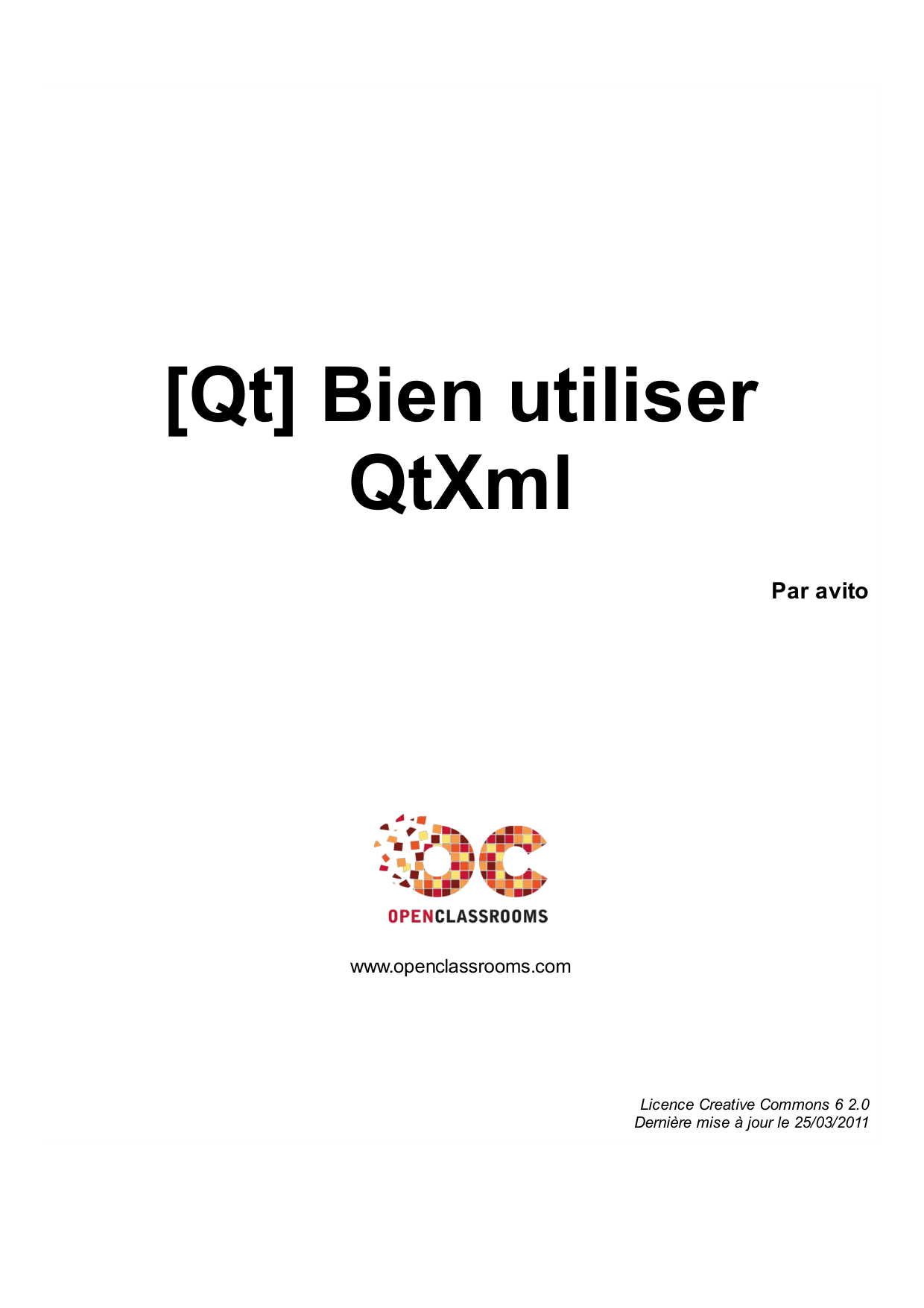 [Qt] Bien utiliser QtXml